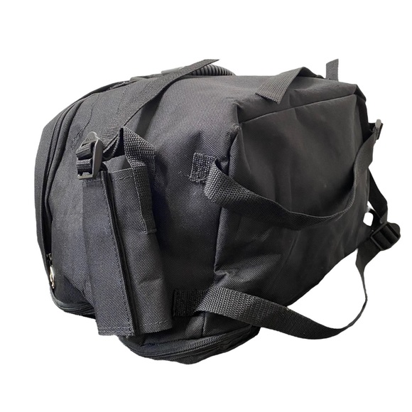 Choko Motorsports Backrest Bag Luggage Motorcycle ATV Black Gear Nylon Pack - Picture 5 of 11